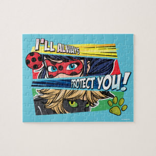 Miraculous Ladybug & Cat Noir Always Protect You Jigsaw Puzzle
