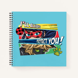 Miraculous Ladybug & Cat Noir Always Protect You Notebook