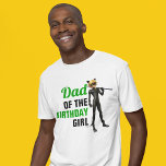 Miraculous Ladybug & Cat Noir Birthday Dad T-Shirt<br><div class="desc">Celebrate your child's birthday with this awesome Dad of the birthday girl shirt featuring Ladybug from Miraculous!</div>