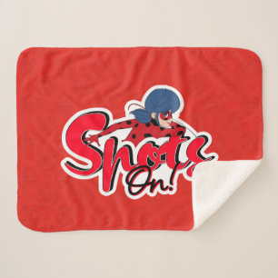 Miraculous Ladybug   Spots On Sherpa Blanket