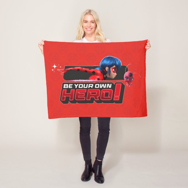Miraculous Ladybug & Tikki | Be Your Own Hero! Fleece Blanket (In Situ)