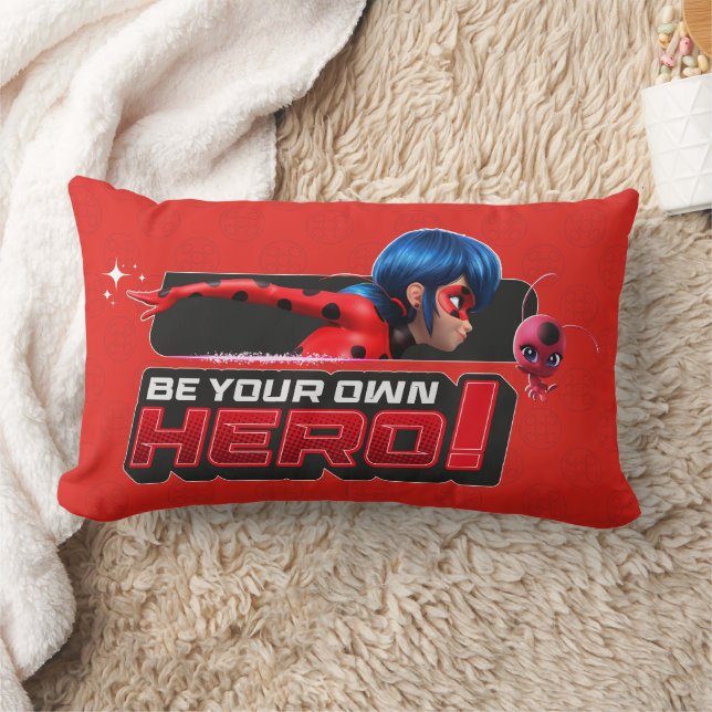 Miraculous Ladybug & Tikki | Be Your Own Hero! Lumbar Cushion (Blanket)