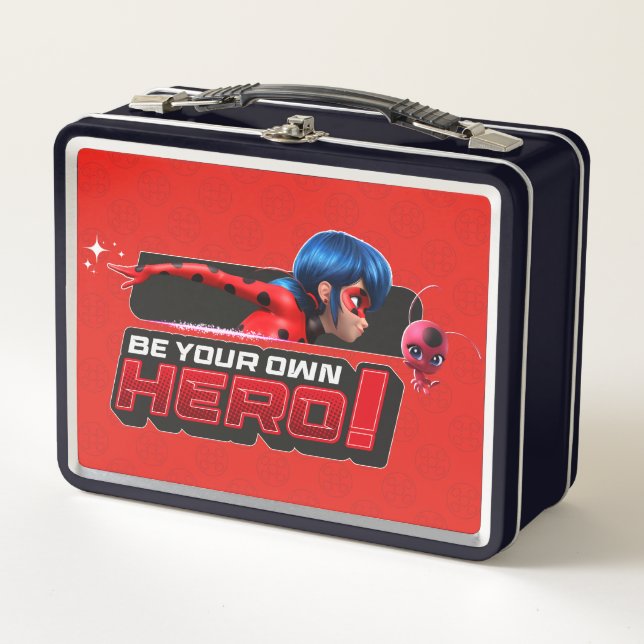Miraculous Ladybug & Tikki | Be Your Own Hero! Metal Lunch Box (Front)