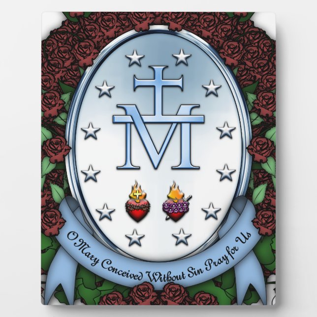 Miraculous Medal 2 Plaque (Front)