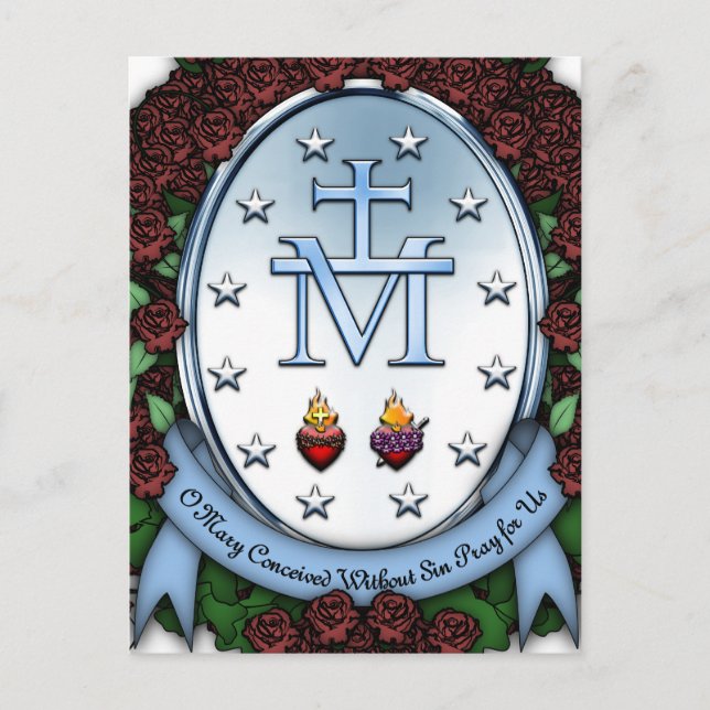 Miraculous Medal 2 Postcard (Front)