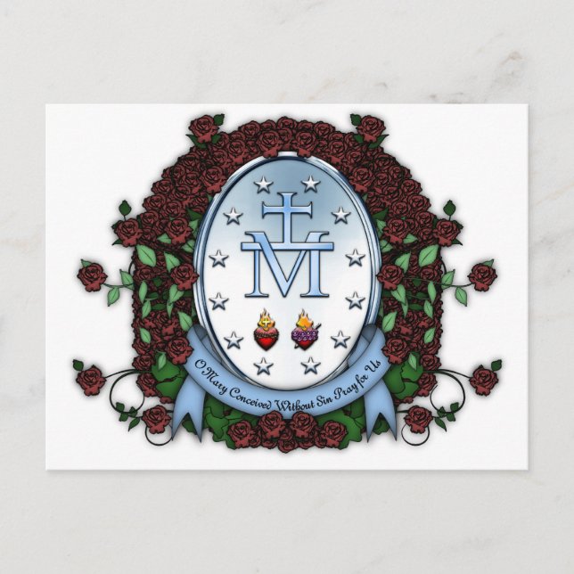 Miraculous Medal 2 Postcard (Front)