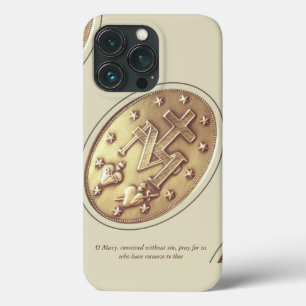miraculous medal  iPhone 13 pro case