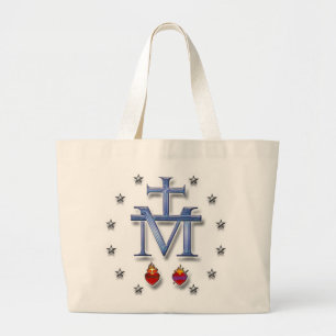 Miraculous Medal Large Tote Bag