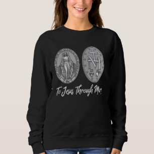 Miraculous Medal Marian Our Lady Catholic 15 Sweatshirt