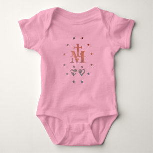Miraculous Medal Our Lady of Grace Baby Bodysuit