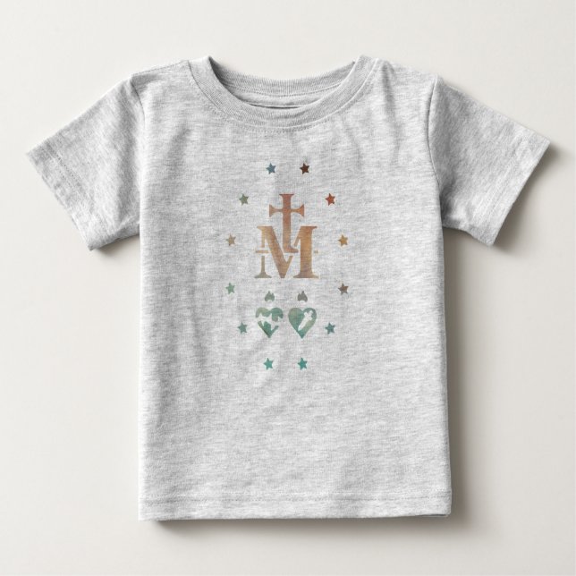 Miraculous Medal Our Lady of Grace Baby T-Shirt (Front)