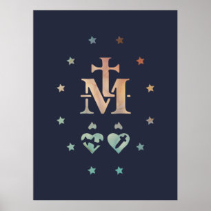 Miraculous Medal Our Lady of Grace  Poster