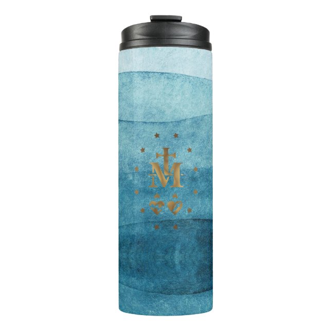 Miraculous Medal Our Lady of Grace  Thermal Tumbler (Front)