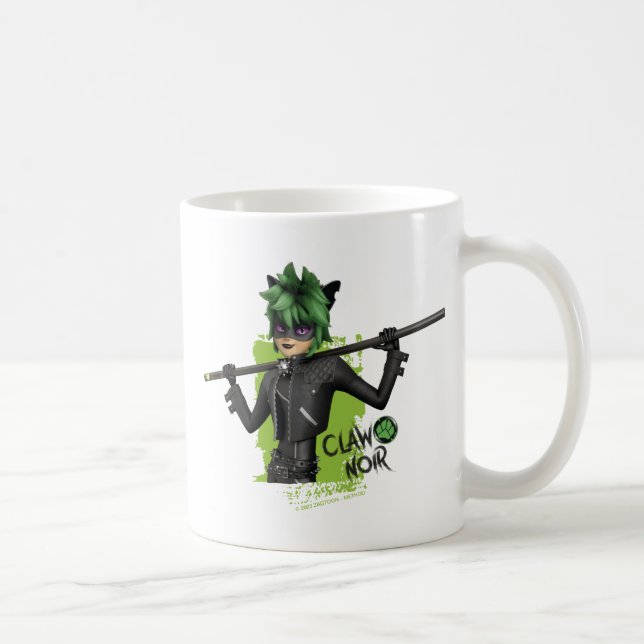 Miraculous Re-verse Claw Noir Character Graphic Coffee Mug (Right)