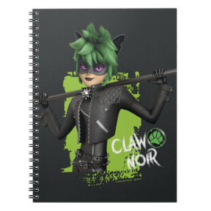 Miraculous Re-verse Claw Noir Character Graphic Notebook