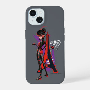 Miraculous Re-verse Shadybug Blots On! iPhone 15 Case