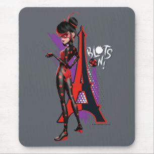 Miraculous Re-verse Shadybug Blots On! Mouse Pad