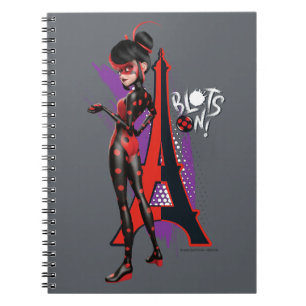Miraculous Re-verse Shadybug Blots On! Notebook