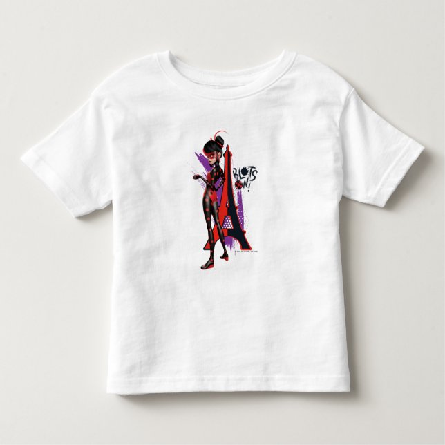 Miraculous Re-verse Shadybug Blots On! Toddler T-Shirt (Front)