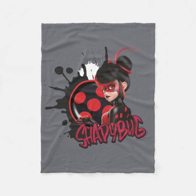 Miraculous Re-verse Shadybug Character Graphic Fleece Blanket (Front)