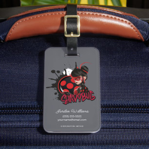 Miraculous Re-verse Shadybug Character Graphic Luggage Tag