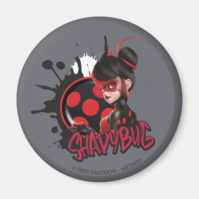 Miraculous Re-verse Shadybug Character Graphic Magnet (Front)