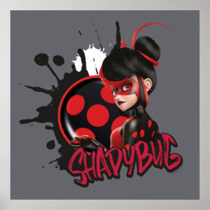 Miraculous Re-verse Shadybug Character Graphic Poster