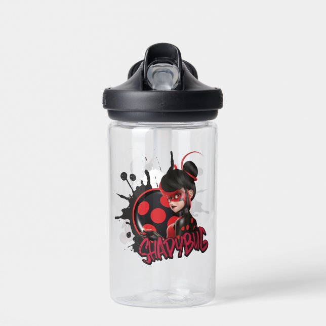 Miraculous Re-verse Shadybug Character Graphic Water Bottle (Front)