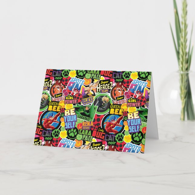 Miraculous Superhero Characters Pattern Card (Front)