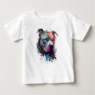 Mirada seria + corazón amable: pitbull baby T-Shirt