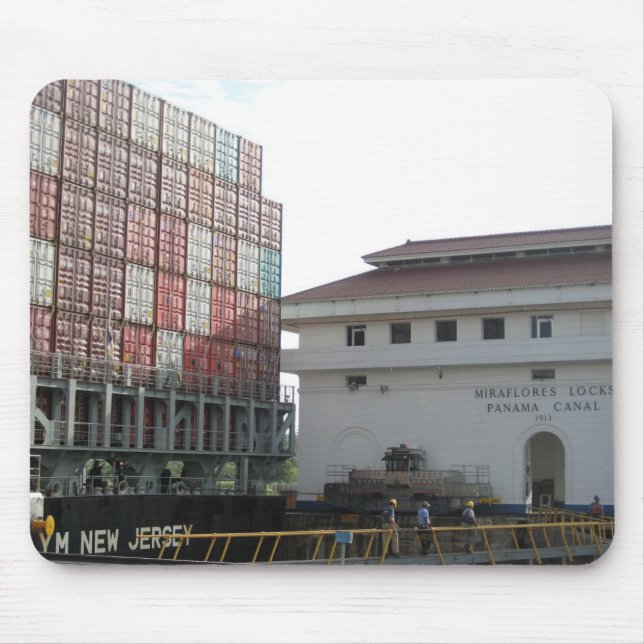 Miraflores lock. Panama Canal. Mouse Pad (Front)
