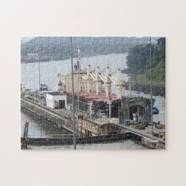 Miraflores Locks, Panama Canal Jigsaw Puzzle (Horizontal)