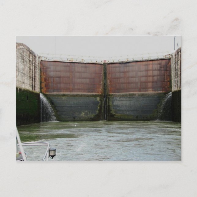 Miraflores Locks, Panama Canal Postcard (Front)