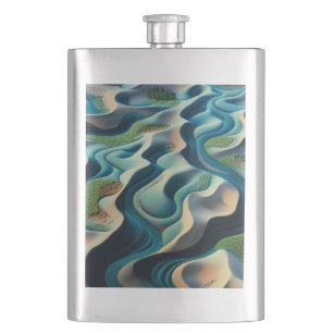 Mirage Currents Hip Flask