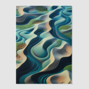 Mirage Currents Vellum Invitations