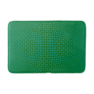 ‘Mirage’ | Emerald Green on Deep Green | Bath Mat