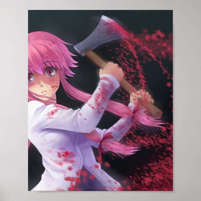 Mirai Nikki Yuno Gasai Poster (Front)