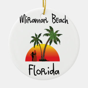 Miramar Beach Florida. Ceramic Tree Decoration