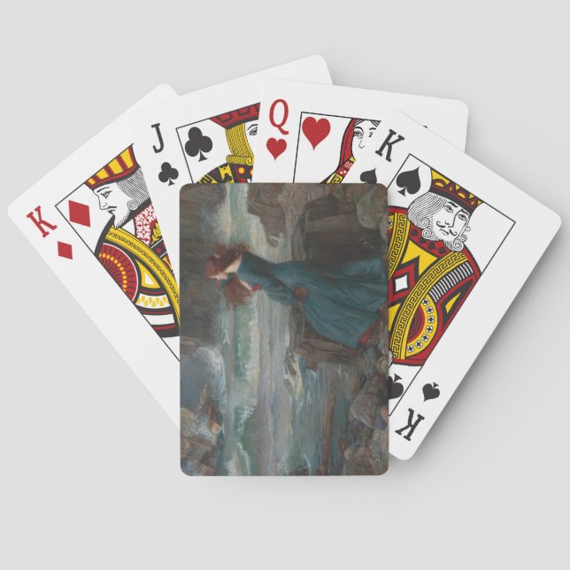 Miranda (by John William Waterhouse) Playing Cards (Back)