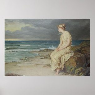 Miranda by John William Waterhouse Poster