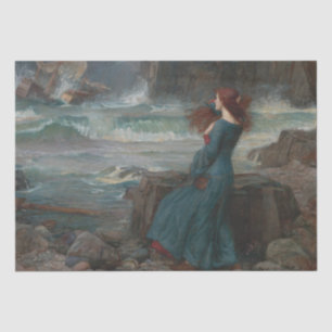 Miranda (by John William Waterhouse) Tissue Paper