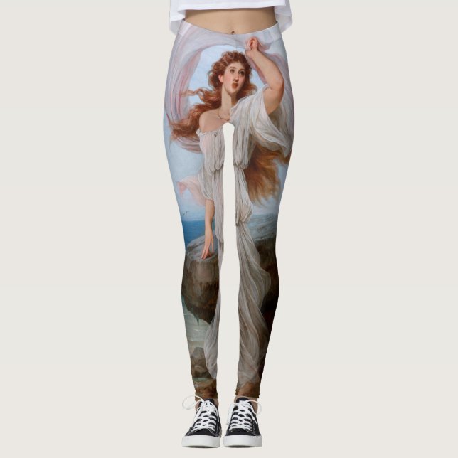 Miranda by Thomas Francis Dicksee Leggings (Front)