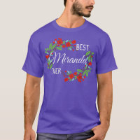 Miranda Personalised Name Floral Wreath Flower