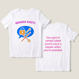 Miranda Rights: Speak. Know. Protect. Tri-Blend Shirt