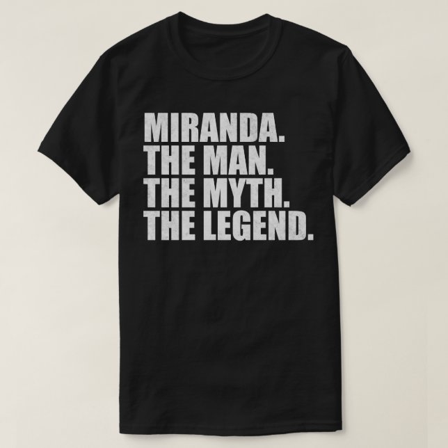 MirandaMiranda Family name Miranda last Name Miran T-Shirt (Design Front)