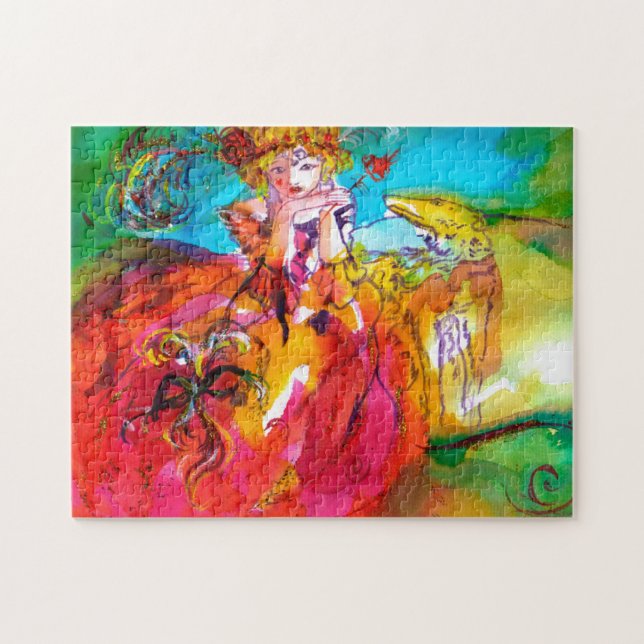 MIRANDOLINA  / Venetian Carnival Masks Jigsaw Puzzle (Horizontal)