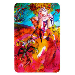 MIRANDOLINA  / Venetian Carnival Masks Magnet