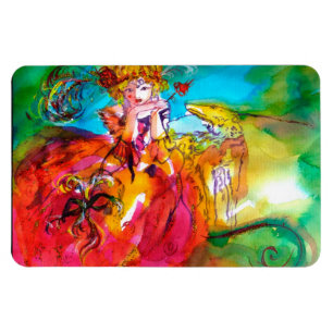 MIRANDOLINA  / Venetian Carnival Masks Magnet