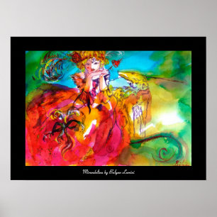 MIRANDOLINA  / Venetian Carnival Masks Poster
