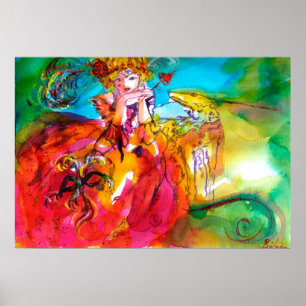 MIRANDOLINA  / Venetian Carnival Masks Poster